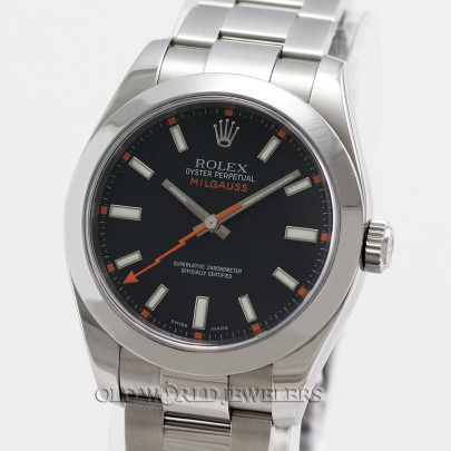 Rolex Milgauss Ref 116400 Steel Black Dial